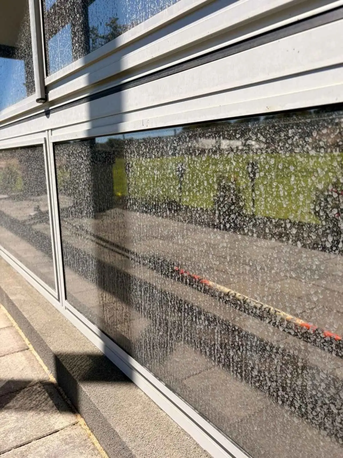 Window before cleaning